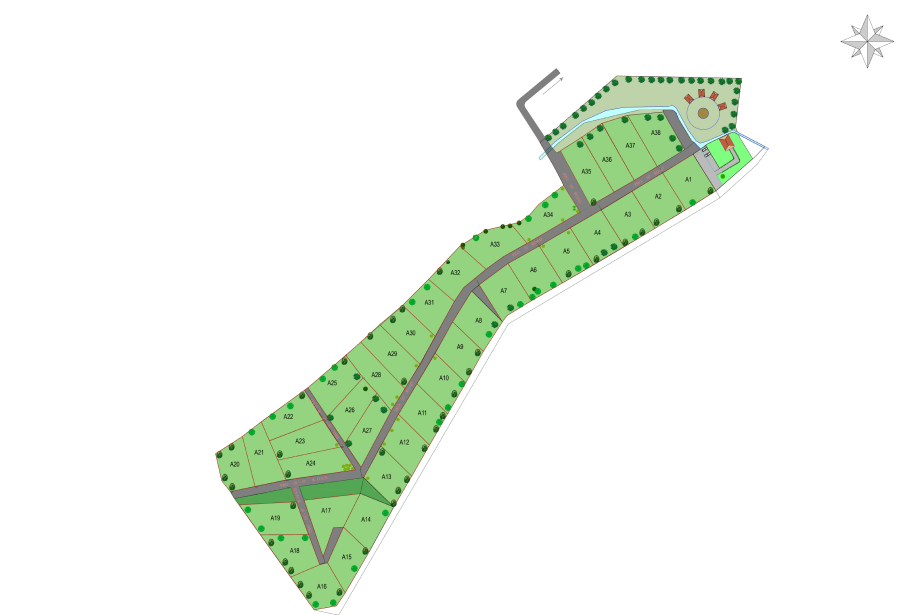 Managed Farmland-Ecowoods Habitat Layout Plan